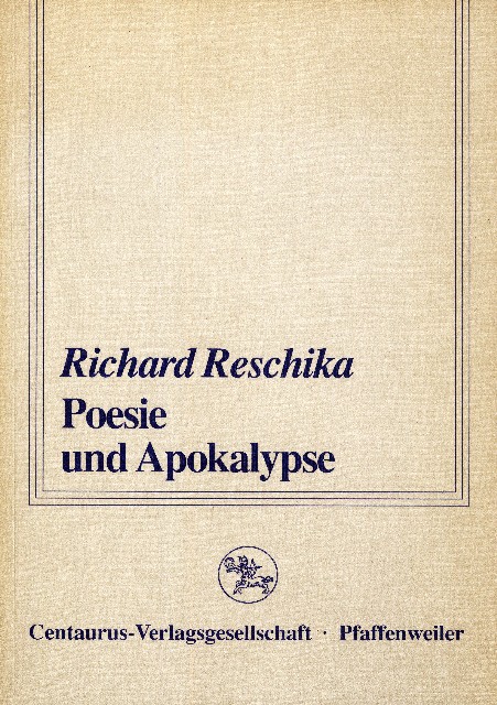 Poesie und Apokalypse